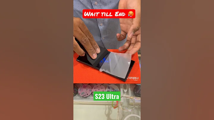 S23 Ultra screen protector | is it able to save from damage 😳 #shortsfeed #s23ultra #technology
