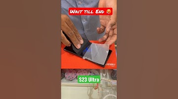 S23 Ultra screen protector | is it able to save from damage 😳 #shortsfeed #s23ultra #technology