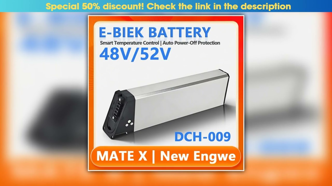Replacement Batteries 48V 16Ah for DCH009 New Engwe EP2 Pro Engine Pro Upgraded Version for MATE X