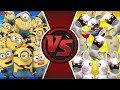 Minions vs rabbids rematch cartoon fight club