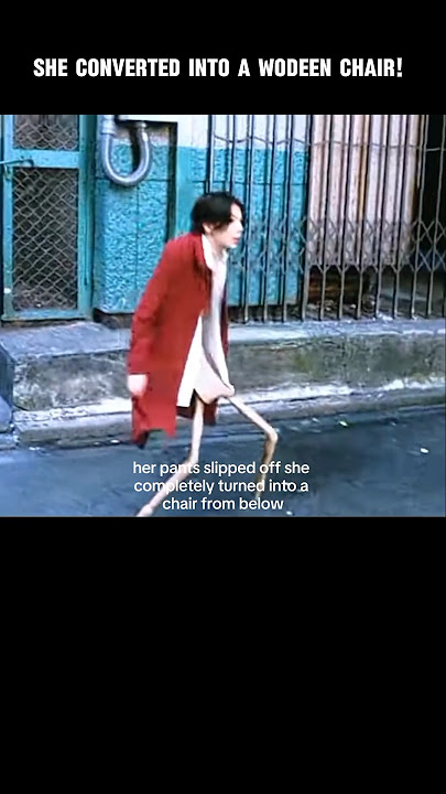 she turned into a wooden chair! 😱 #shorts #scary #horror #movie #trending