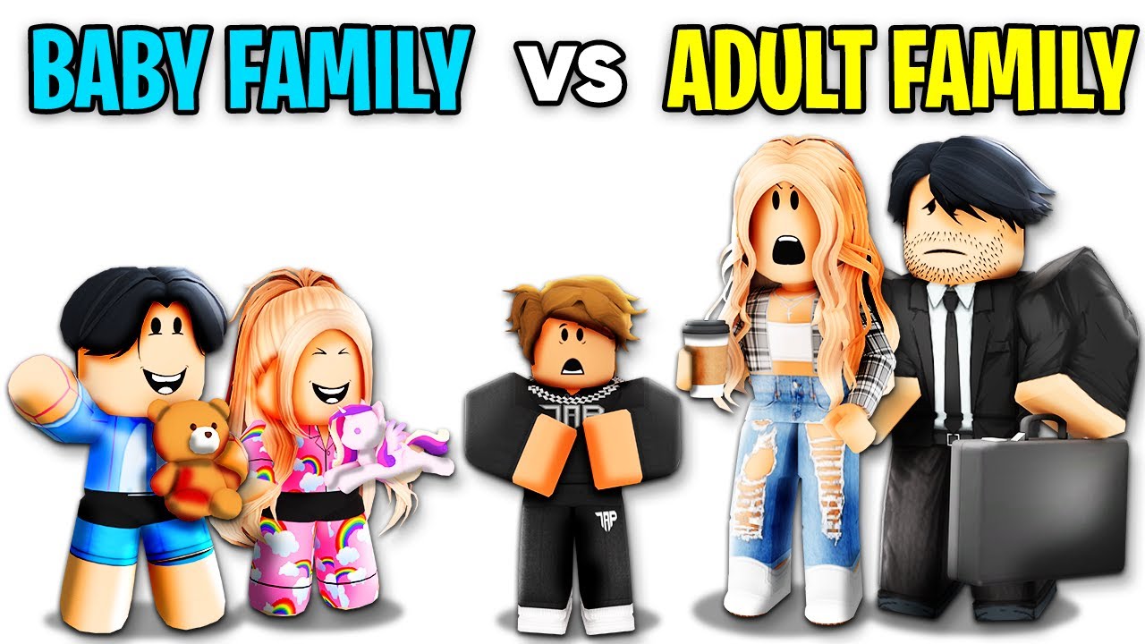 BABY Family vs ADULT Family.. (Brookhaven RP)