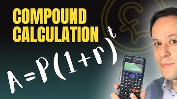 COMPOUND INTEREST CALCULATION example using a CASIO FX-83GT