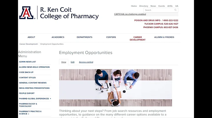 R. Ken Coit College of Pharmacy Career Options in ...