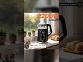 Electric Kettle 1.7L, 2200W, Borosilicate Glass, Digital Temp, 4 Presets, Keep Warm – Electro Max 22