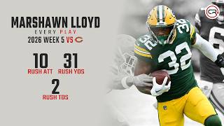 Information MarShawn Lloyd Week 5 Highlights vs Bears | Every Play Guide