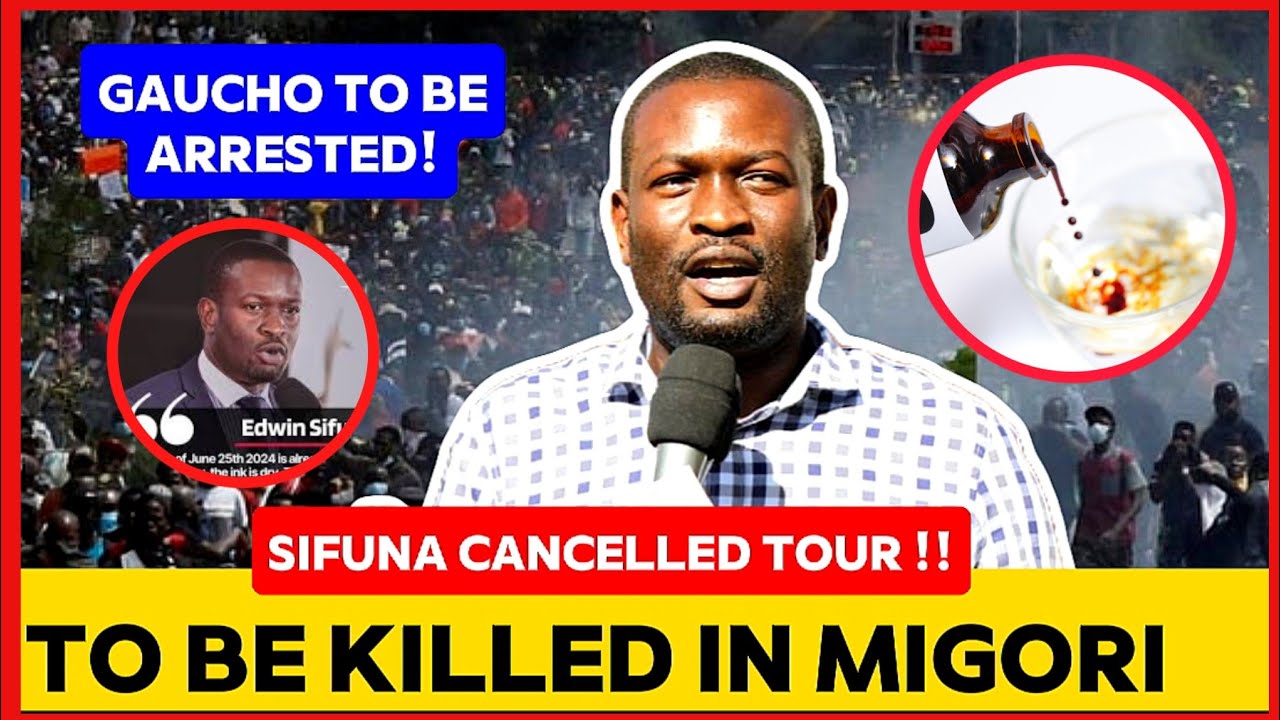 SIFUNA TO BE HARMED IN HIS MIGORI RALLY !!  GAUCHO RUSHED TO BE ARRESTED BEFORE THE DAY??
