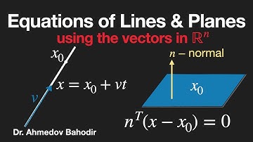 Vector Equations of Lines and Planes in High-dimensional Spaces