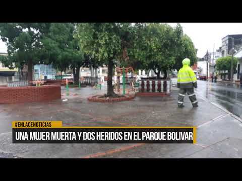 Una mujer muerta y dos heridos en el parque bolívar