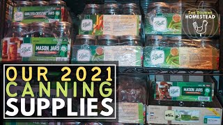 How we store our Canning Lids and Jars & Where we get them? | Favorite Jar Size | 2021
