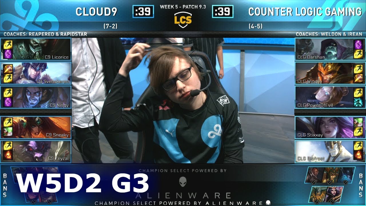 C9 vs CLG | S9 LCS Spring 2019 Week 5 Day 2 | Cloud 9 vs CLG W5D2