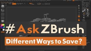 #AskZBrush - 'What are the differences in Document Save, File Save, and Tool Save?'