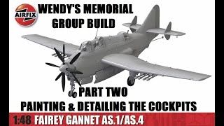 Wendy's Memorial Group Build Part Two. Airfix 1/48 Gannet.