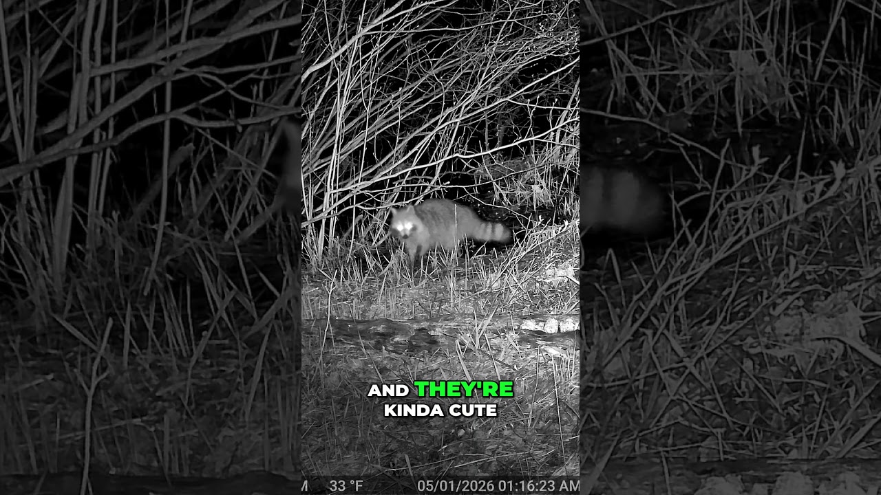 Raccoon Night Vision  Unbelievable Clarity in the Dark Woods!
