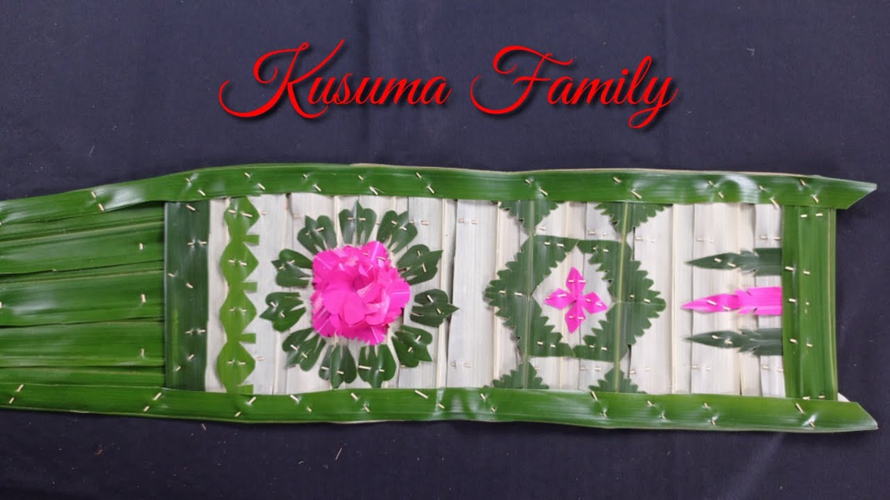 Cara membuat lamak galungan dari awal sampai selesai lamak galungan 