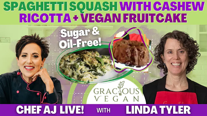 Spaghetti Squash with Cashew Ricotta + Vegan Fruit...