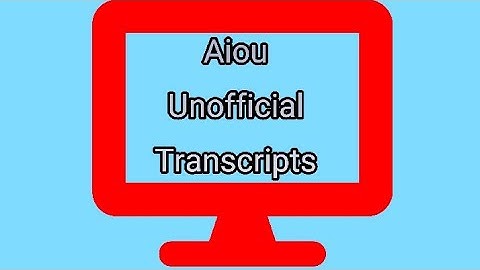 How to view Aiou unofficial transcripts | Aiou Unofficial transcripts