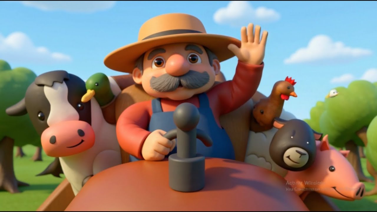 Old MacDonald Had A Farm (3D) | Nursery Rhymes & Kids Songs | Little Bee