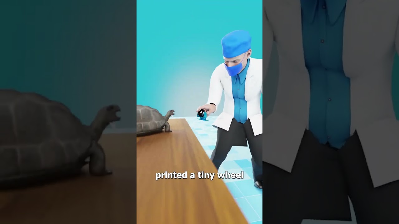 The tortoise got a 3D printed wheel 😲 