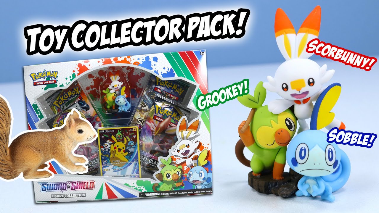 Scorbunny & Sobble Pokemon Collector's Box Figurine Grookey