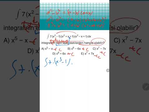 İNTEGRAL 9 - İNTEGRAL ALMA - ÖZDEŞLİKLER #AYT #MATH #MATHS #matematik #shorts #short #reels #viral