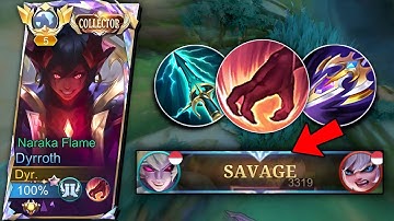 SAVAGE!! BEST 1 HIT BUILD FOR JUNGLE DYRROTH 2024!🔥(100% BROKEN BUILD)