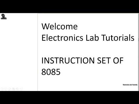 data transfer instructions of 8085 micro processor | Electronics Lab Tutorials