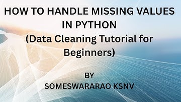 HANDLING MISSING VALUES IN DATAFRAME USING PYTHON