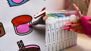 𝟐𝟒 𝐦𝐢𝐧𝐮𝐭𝐞𝐬 Satisfying Crunchy ASMR Colouring!