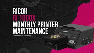 Ricoh Ri 1000X Monthly Maintenance
