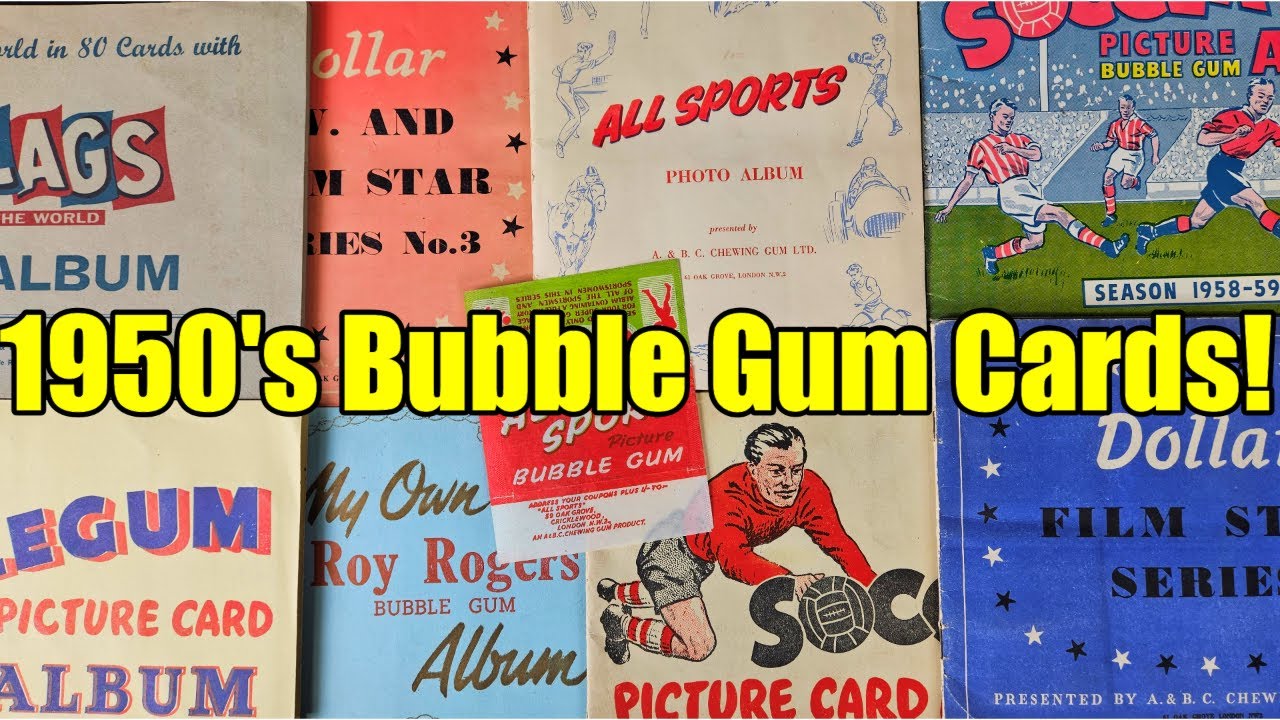 Vintage - 1950s - Bubble Gum Cards - TV Stars - Westerns