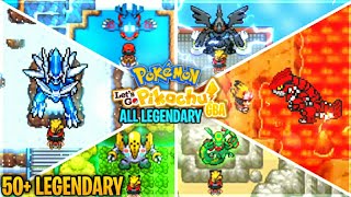 Let's Catch All Legendary Pokemons 🔥| Pokemon Let's Go Pikachu GBA