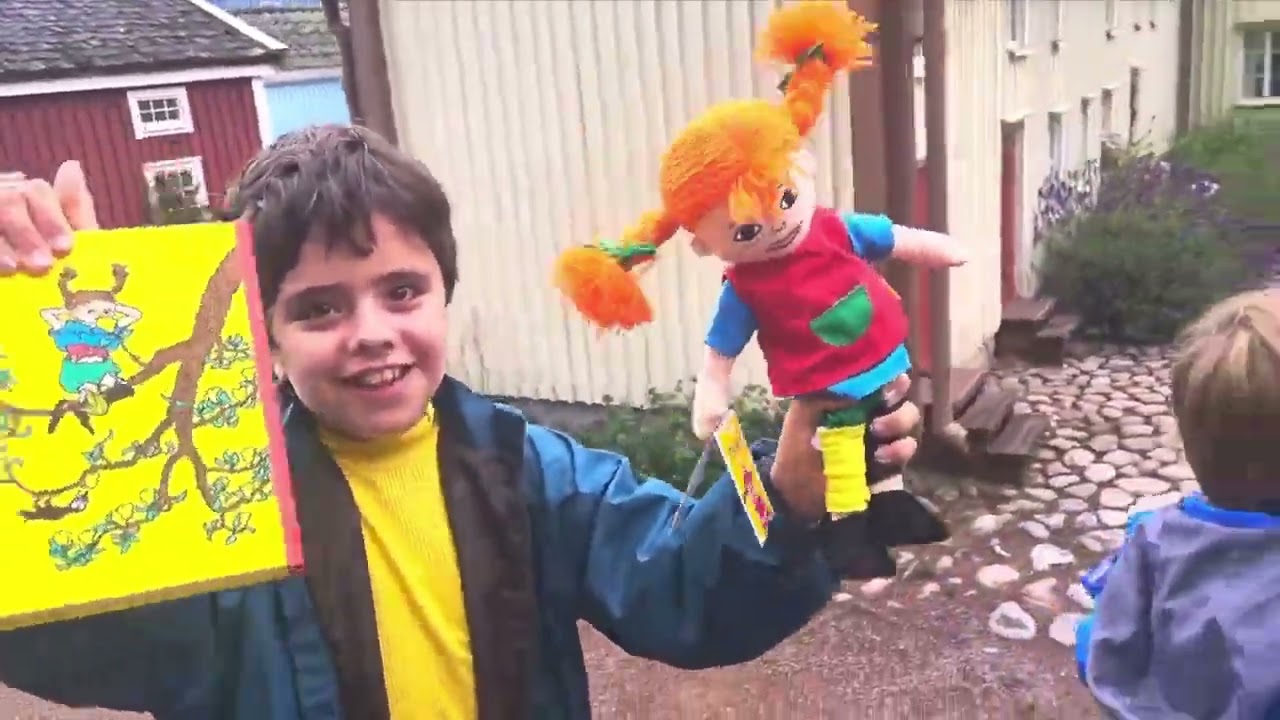 da vi var på Astrid Lindgren verden med familien I sverige