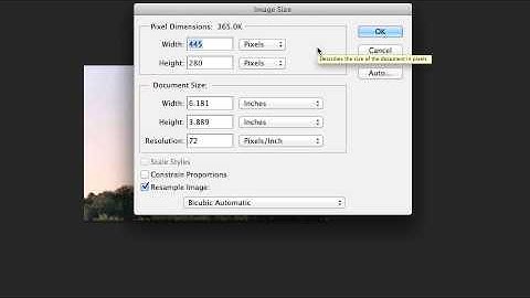 How to Resize an Image in Photoshop CS6