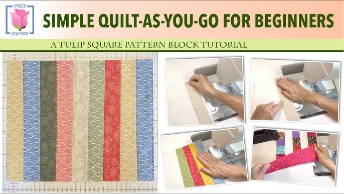 how to Assemble + Finish Quilt-as-You-Go blocks — Stitched in Color