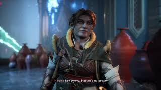 Dragon Age: The Veilguard - Meeting Harding with a Shadow Dragon Rook Wealth