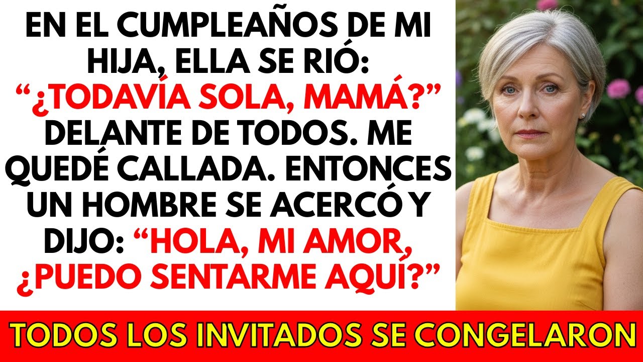 En el cumpleaños de mi hija, se burló de que yo no fuera viuda. Entonces, un hombre entró...