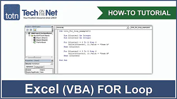 How to use a FOR Loop in Excel VBA