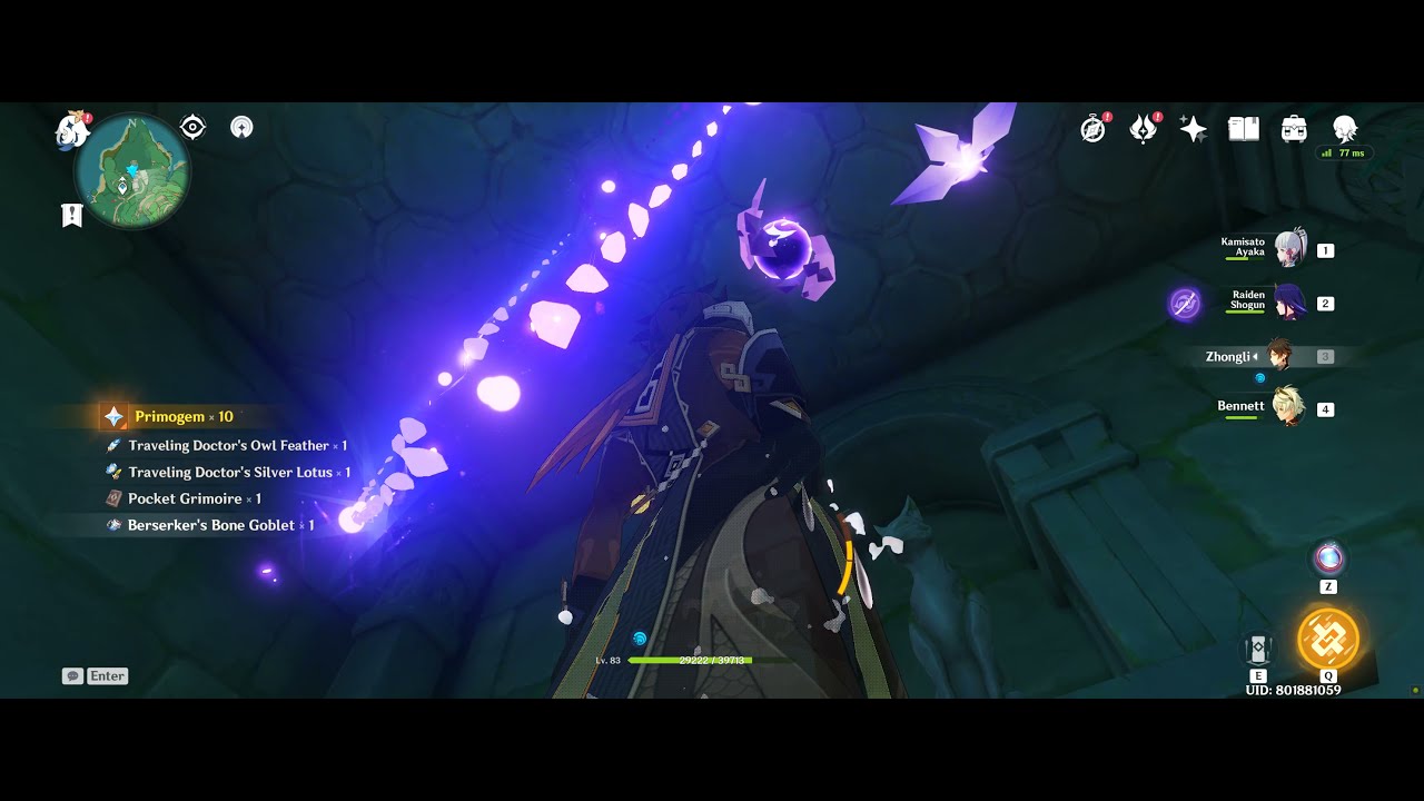 Genshin Impact Inazuma Luxurious Chest & Electroculus below Araumi