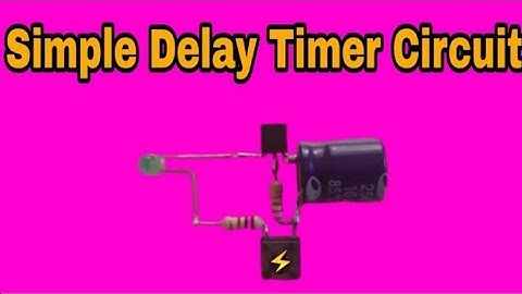 How to make a Delay of time with BC547 transistor|| By Technical Tushar.