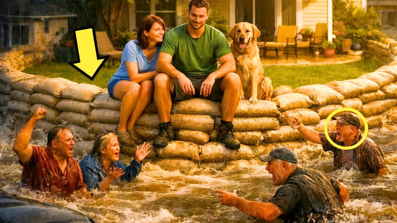 KUM TORBALARIYLA DUVAR ÖRÜYORDU DİYE DELIYDI DEDILER… AMA SEL GELDİĞİNDE…