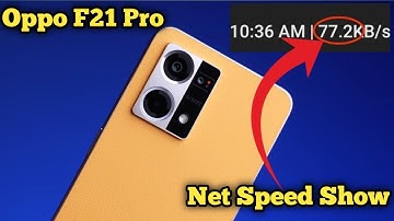 How To Set internet Connection Setting in Oppo F21 Pro , Oppo F21 Pro Show Network Speed