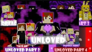 “Unloved” parts 1-4 [ALL PARTS] | Animation by @RJDavePhin  | Animate Minecraft Music Video