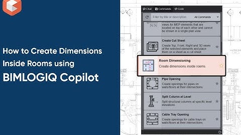 Create Room Dimensions Automatically in Revit Using BIMLOGIQ Copilot