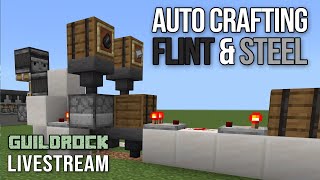 Building Auto Crafter Flint & Steel for Gold Farm in Minecraft