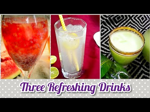 three-easy-refreshing-ramzan-drinks-recipe-in-urdu-hindi-by-home-cooking-~-3-easy-drinks-for-summer