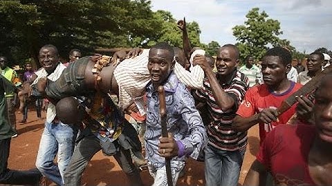 MINUSCA troops deployed on streets of Bangui after Monday