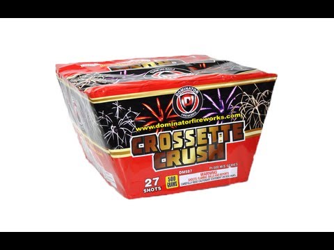 Crossette Crush 25 shot - Dominator Fireworks - DM587 - YouTube