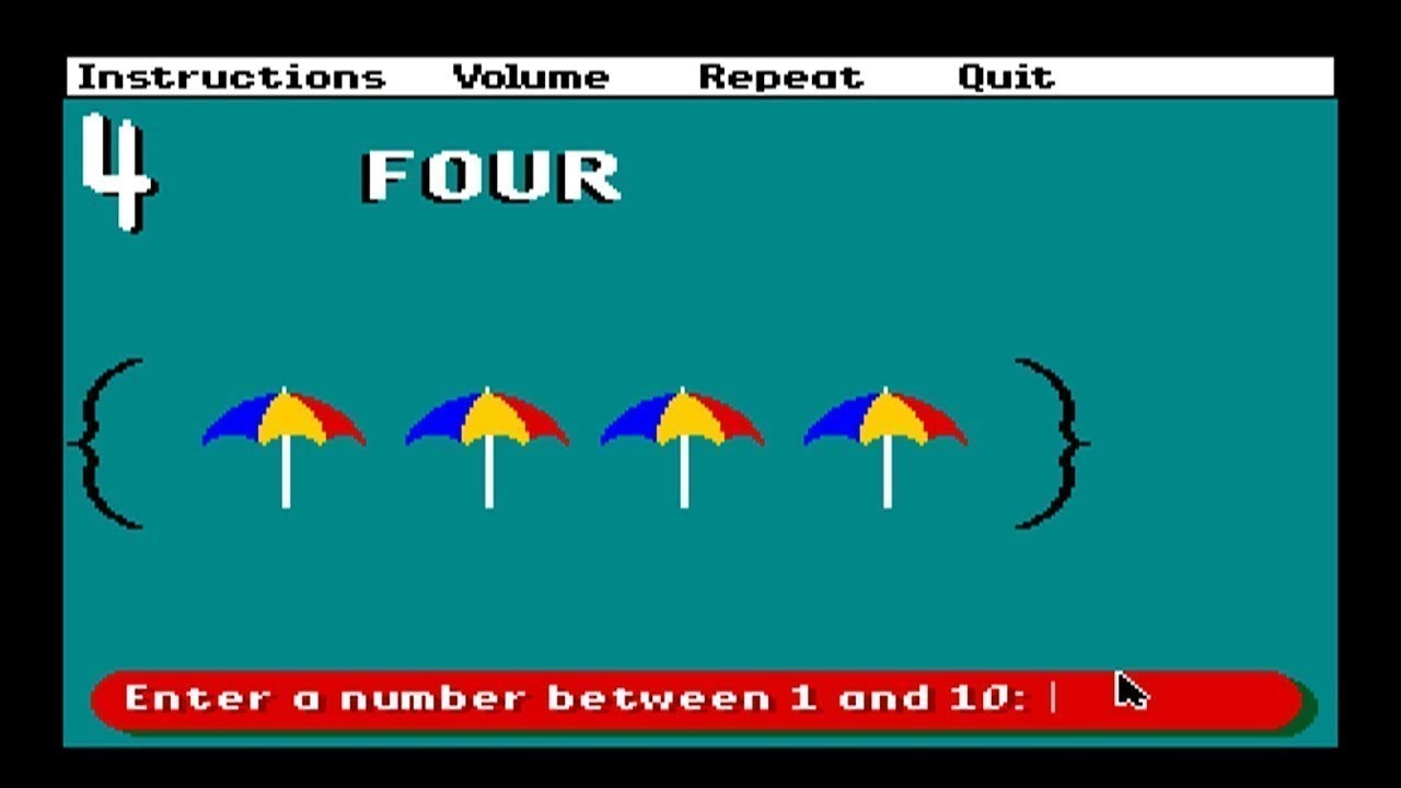 Apple IIGS — говорящее сложение и вычитание — множества, числа и задачи с картинками