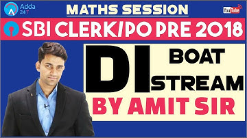 SBI PO/CLERK,IBPS |Boat & Stream |Data Interpretation |Amit sir